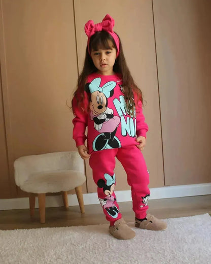 طقم Minnie Mouse ديزني للبنات من 2 قطع