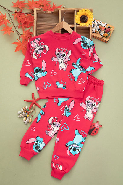 Ensemble Stitch Pink – Confort et style pour les filles
