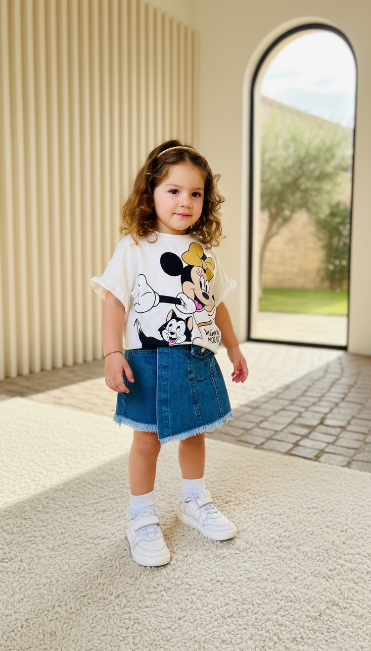 MINNIE SET - Jeans élégance avec Minnie Mouse