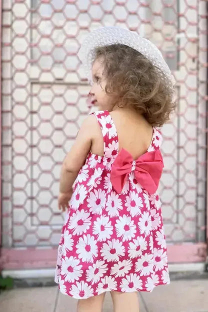 Jolie robe d'été fuchsia