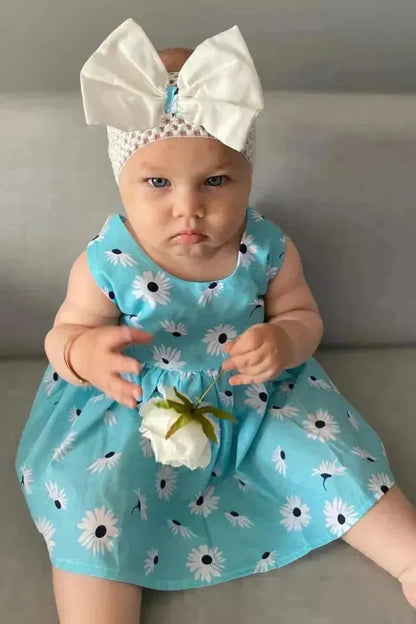 Charmante robe d'été turquoise
