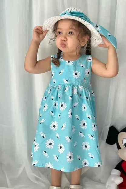 Charmante robe d'été turquoise
